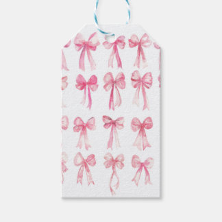 roze coquette strik cadeaukaartjes cadeaulabel