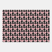 Roze Coquette Strik Inpakpapier Vel (Voorkant 3)