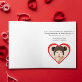 Roze Coquette Strik & Lollyfoto, Valentijnsdag Kaart