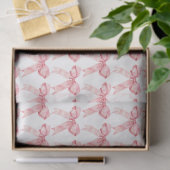 Roze Coquette Strik Tissuepapier (Geschenk)