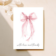 Roze Coquette Strik Watercolor Bruidsfeest