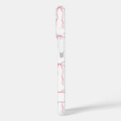 Roze Coquette Strikken met Monogram Case-Mate iPhone Case (Achterkant / Links)