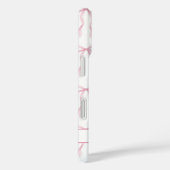 Roze Coquette Strikken met Monogram Case-Mate iPhone Case (Achterkant / Rechts)
