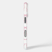 Roze Coquette Strikken met Monogram Case-Mate iPhone Case (Achterkant / Rechts)