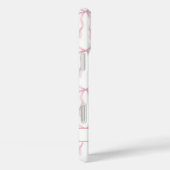 Roze Coquette Strikken met Monogram Case-Mate iPhone Case (Achterkant / Rechts)