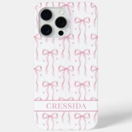 Roze Coquette Strikken met Monogram iPhone 15 Pro Max Hoesje
