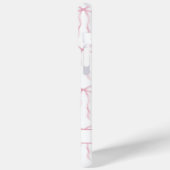 Roze Coquette Strikken met Monogram Case-Mate iPhone Case (Achterkant / Links)