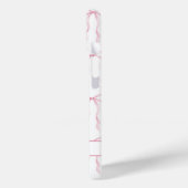 Roze Coquette Strikken Monogram Case-Mate iPhone Case (Achterkant / Links)