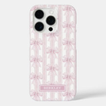 Roze Coquette Strikken op Strepen Monogram