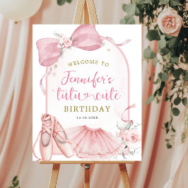 Roze Coquette Tutu Schattige Ballerina Verjaardag Poster