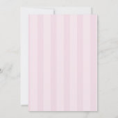 Roze Coquette verjaardagsfeest uitnodiging (Achterkant)
