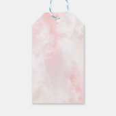 Roze Coquette Verpleegster Afstudeer Dank U Tag Cadeaulabel (Achterkant)