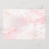 Roze Coquette Verpleegster Afstudeer Dankkaart Informatiekaartje (Achterkant)