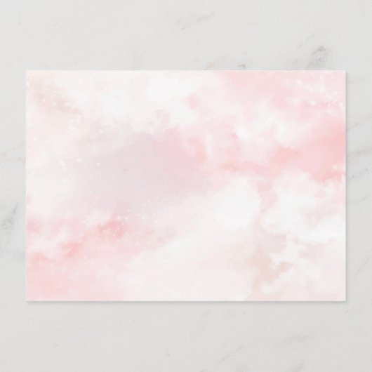 Roze Coquette Verpleegster Afstudeer Dankkaart Informatiekaartje (Achterkant)