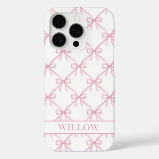 Roze Coquette Waterverf Strikken Case-Mate iPhone Case (Achterkant)