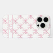 Roze Coquette Waterverf Strikken Case-Mate iPhone Case (Achterkant (horizontaal))