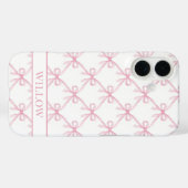 Roze Coquette Waterverf Strikken Case-Mate iPhone Case (Achterkant (horizontaal))