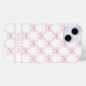 Roze Coquette Waterverf Strikken Case-Mate iPhone Case (Achterkant (horizontaal))