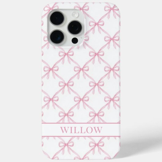 Roze Coquette Waterverf Strikken Case-Mate iPhone Case (Achterkant)