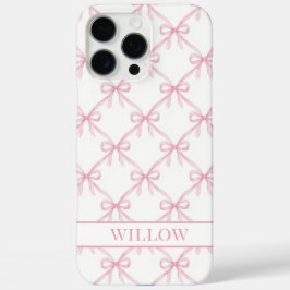 Roze Coquette Waterverf Strikken iPhone 16 Pro Max Hoesje