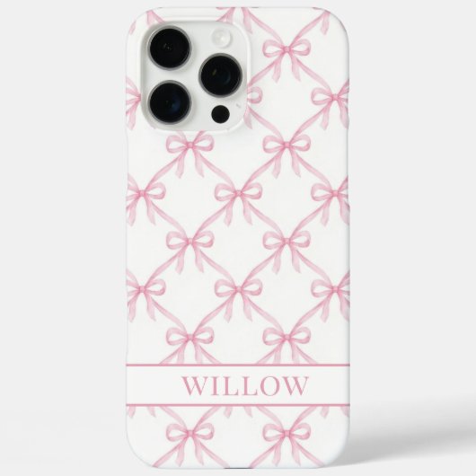 Roze Coquette Waterverf Strikken Case-Mate iPhone Case (Achterkant)