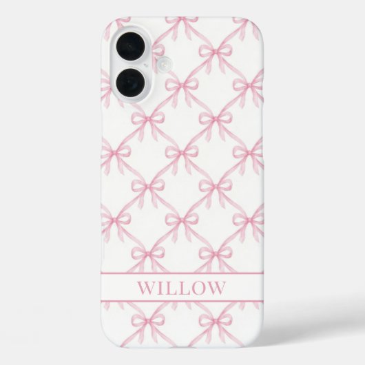 Roze Coquette Waterverf Strikken Case-Mate iPhone Case (Achterkant)