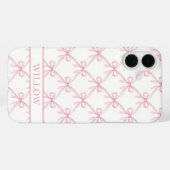 Roze Coquette Waterverf Strikken Case-Mate iPhone Case (Achterkant (horizontaal))