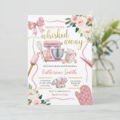 Roze Coquette Weggefloten Vrijgezellenfeest Kaart (Staand voorkant)