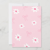 Roze Coquette Whimsical Retro Tea 4e verjaardag Kaart (Achterkant)