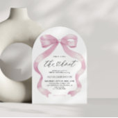 Roze Coquette Ze bindt het knoop Vrijgezellenfeest Kaart