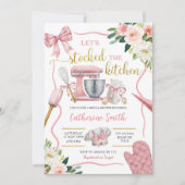 Roze Coqutte Stock de Keuken Vrijgezellenfeest Kaart (Voorkant)