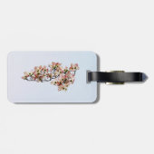 Roze Cornelietak Bagagelabel (Achterkant horizontaal)