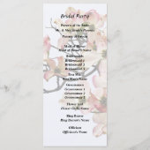 Roze Cornelietak Programmakaart (Achterkant)