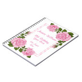  Roze Corner Bouquets 18th Birthday Notitieboek (Linkerzijde)