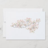 Roze Cornus Tak Kaart (Achterkant)