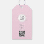 Roze Corporate Gift Label Cadeaulabel (Achterkant)