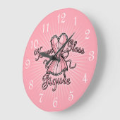 Roze corset Hourglass Figuur Grote Klok (Hoek)