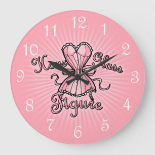 Roze corset Hourglass Figuur Grote Klok