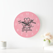 Roze corset Hourglass Figuur Grote Klok (Huis)