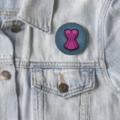  roze corset ronde button 5,7 cm (In situ)