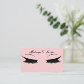 ROZE COSMETOLOOG VISITEKAARTJE (Staand voorkant)