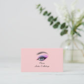 ROZE COSMETOLOOG VISITEKAARTJE (Staand voorkant)