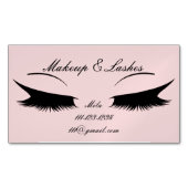 ROZE COSMETOLOOG VISITEKAARTJE MAGNETISCH VISITEKAARTJE (Voorkant)