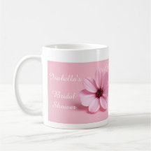 Roze Cosmos Bloemachtige Bruiloftsfeest Party Mok