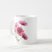 Roze Cosmos Bloemen-23456 Koffiemok (Voorkant links)