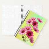 Roze Cosmos Bloemen-23456 Notitieboek (Binnen)