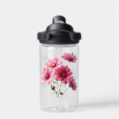 Roze Cosmos Bloemen-23456 Waterfles (Achterkant)