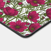 Roze Cosmos bloemen Bureaumat (Hoek)