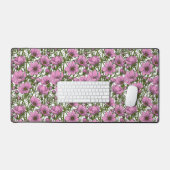 Roze Cosmos bloemen Bureaumat (Keyboard & Muis)