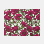 Roze Cosmos bloemen Deurmat (Voorkant)